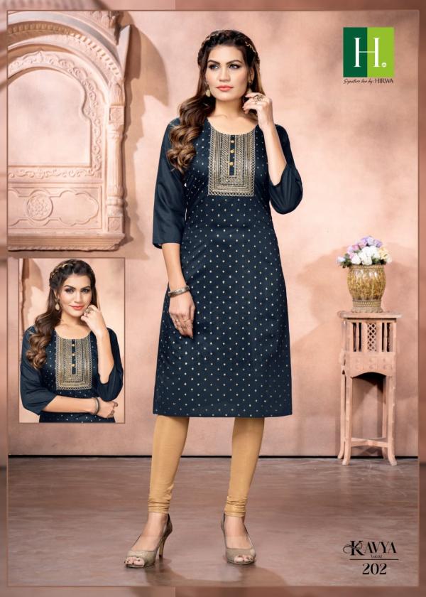 Hirwa Kavya Vol 2 Festive Wear Silk Designer Kurti Collection